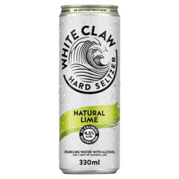 White Claw Hard Seltzer Natural Lime 330ml
