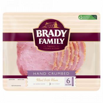 Brady Family Hand Crumbed Real Irish Ham 6 Slices 80g