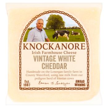 Knockanore Irish Farmhouse Cheese Vintage White Cheddar 150g