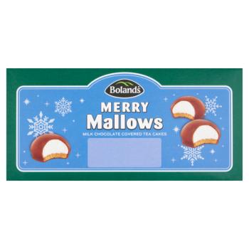 Bolands Merry Mallows Milk Chocolate Covered Tea Cakes 400g