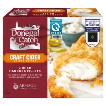Donegal Catch 2 Craft Cider Crispy Batter Irish Haddock Fillets 270g