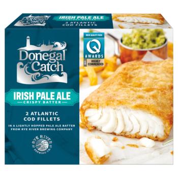 Donegal Catch  Irish Pale Ale 2 Atlantic Cod Fillets 250g