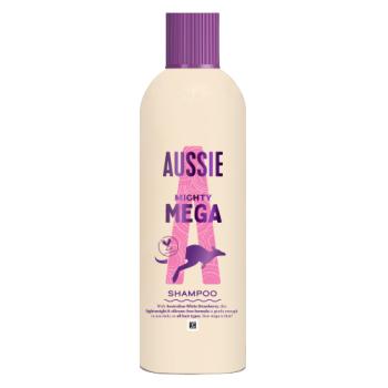 Aussie Mighty Mega Shampoo 300ml. Gently Cleansing Shampoo for Soft and Shiny Hair