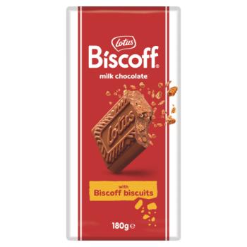Lotus Biscoff Milk Chocolate with Biscoff Biscuits 180g
