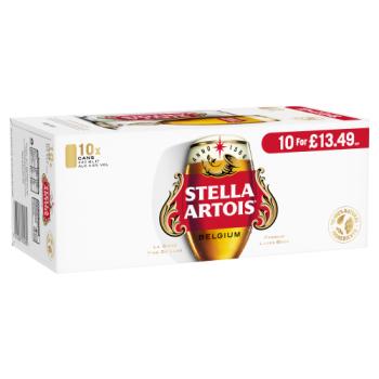 Stella Artois Belgium Premium Lager Beer 10 x 440ml