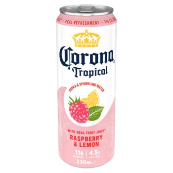Corona Tropical Raspberry & Lemon Vodka & Sparkling Water 330ml