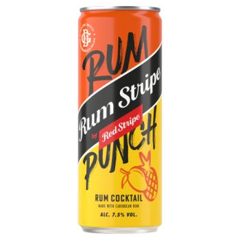 Red Stripe Rum Stripe Rum Punch Caribbean Rum Cocktail Can 250ml