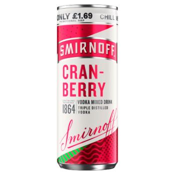 Smirnoff & Cranberry Vodka Mixed Drink