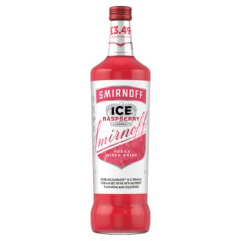 Smirnoff Ice Raspberry 4% vol Ready To Drink Premix 70cl Bottle PMP £3.49