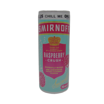 Smirnoff Vodka Raspberry Crush & Lemonade 250ml PM 