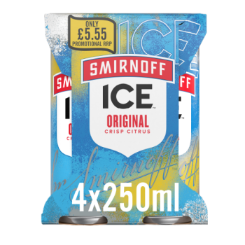 Smirnoff Ice Can 4X250ml PM £5.55