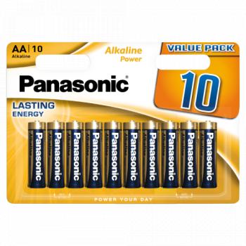 Panasonic Alkaline Power AA Batteries 10pk