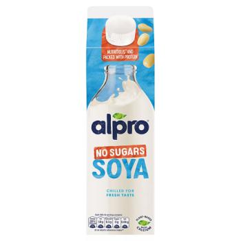 Alpro Soya No Sugar Chilled Dairy Free Drink 1L