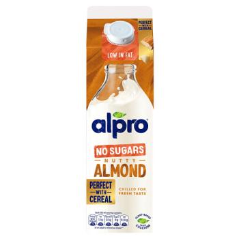 Alpro Almond No Sugar Chilled Dairy Free Drink 1L