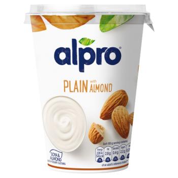  Alpro Plain with Almond Yoghurt Alternative 500g