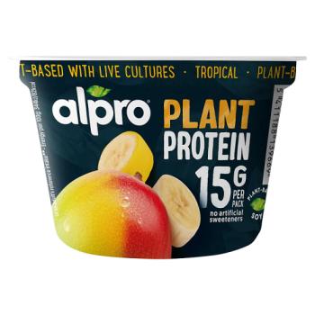 Alpro High Protein Tropical Fruit Dairy Free Soya Yoghurt Alternative 200g
