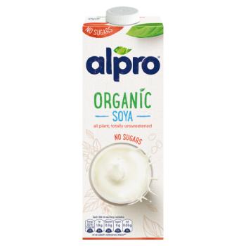 Alpro Organic No Sugars Soya Long Life Drink 1L