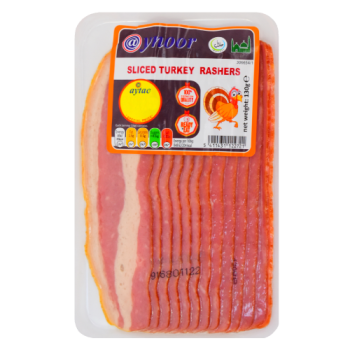 Aynoor Sliced Turkey Rashers Halal 130g 