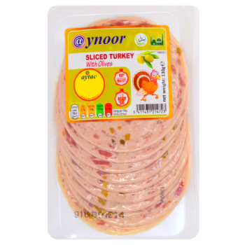 Aynoor Sliced Turkey with Olives Halal 130g 