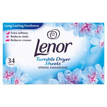 Lenor Fabric Tumble Dryer Sheets, 34 Sheets, Spring Awakening
