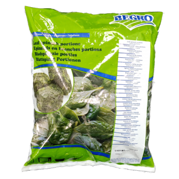 Begro Leaf Spinach Portions 1kg 