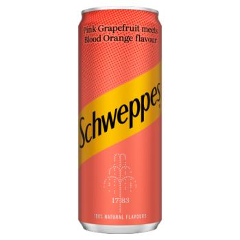 Schweppes Pink Grapefruit Meets Blood Orange Flavour 330ml