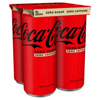 Coca-Cola Zero Sugar Zero Caffeine 4 x 330ml
