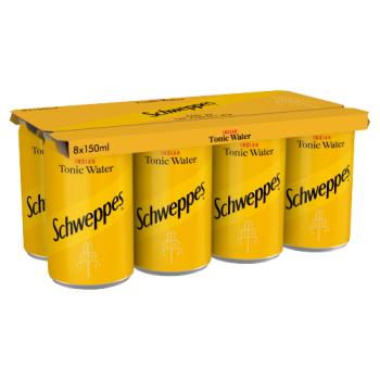 Schweppes Tonic Cans 8x150ml