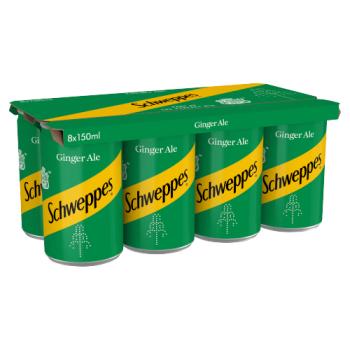 Schweppes Ginger Ale 8 x 150ml