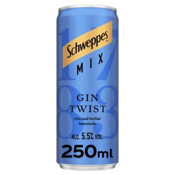 Schweppes Mix Gin Twist 250ml Cocktail Can