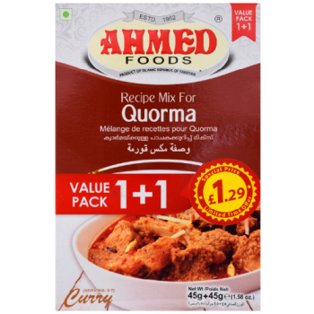 0054529517303 Ahmed Quorma Masala 2x45g 