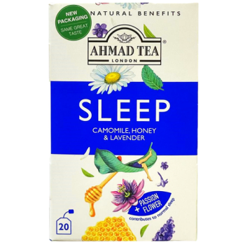 Ahmad Tea London Sleep Camomile, Honey & Lavender Tea Bags 20pk 