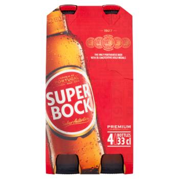 Super Bock Premium Lager 4 X 33cl