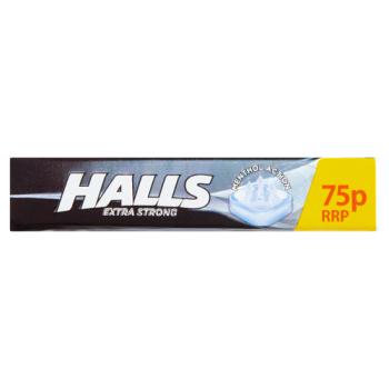 Halls Extra Strong Menthol Action Sweets 75p 33.5g