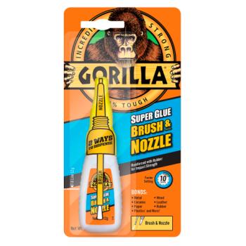 Gorilla Super Glue Brush & Nozzle 12g