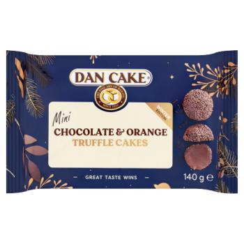 Dan Cake Winter Edition Mini Chocolate & Orange Truffle Cakes 140g