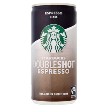 Starbucks Fairtrade DoubleShot Espresso Black 100% Arabica Coffee Drink 200ml