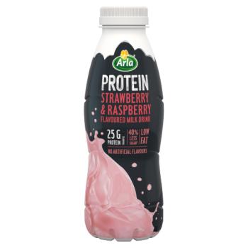 Arla Protein Strawberry & Raspberry Flavoured Milk Drink 500g