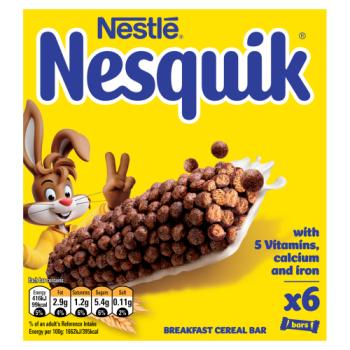 Nesquik Breakfast Cereal Bars 6 x 25g (150g)
