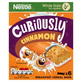 Curiously Cinnamon Breakfast Cereal Bars 6 x 25g (150g)