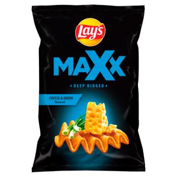 Lay's Maxx Cheese & Onion Flavoured Potato Crisps 130 g