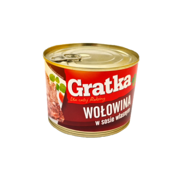 Gratka Wolowina W Sosie Wtasnym 525g 
