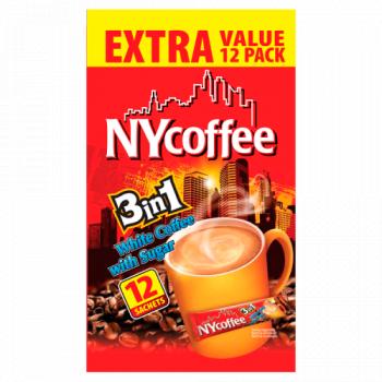 NYcoffee 3 in 1 White Coffee with Sugar 12 x 17g (204g)