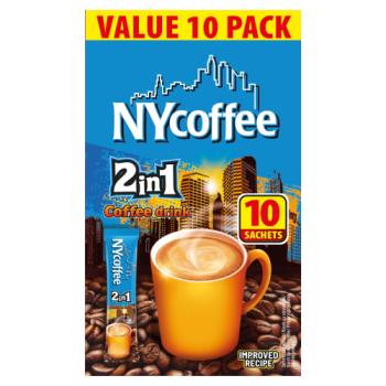 NYCoffee 2 in 1 Coffee Drink Sachets 10 x 10g (100g)