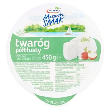 Mlekpol Semi-Fat Curd Cheese 450g