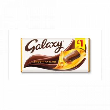 Galaxy Smooth Caramel & Milk Chocolate Block Bar 135g