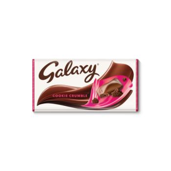 Galaxy Cookie Crumble & Milk Chocolate Block Bar 114g

