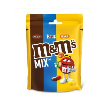 M&M's Mix Milk Chocolate, Peanut and Crispy Bites Pouch Bag 128g