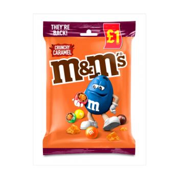 M&m's Crunchy Caramel Chocolate £1 Pmp Treat Bag 80g