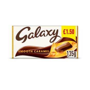 Galaxy Smooth Caramel & Milk Chocolate Block Bar £1.50 PMP 135g

